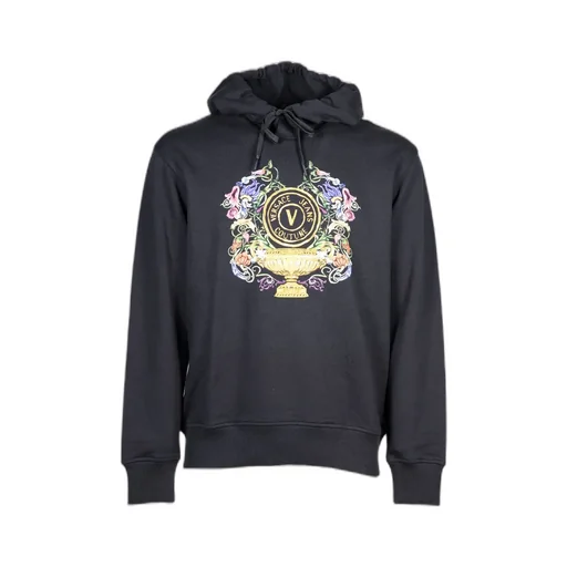 Hooded Sweatshirt With Baroque Print