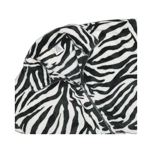 Zebra Print Fleece Jacket