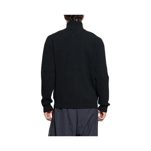 Zip-Up Knit Cardigan