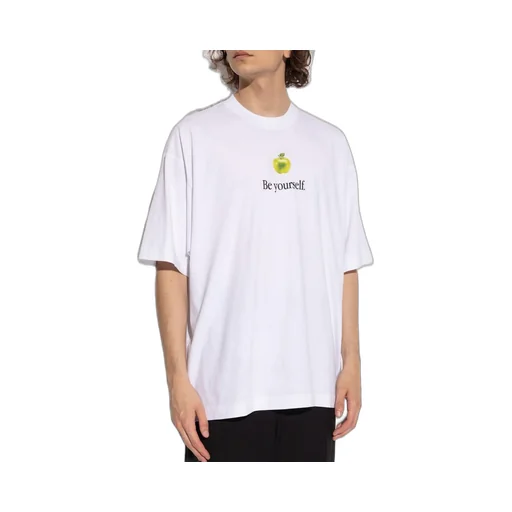 Oversized T-Shirt With Apple Print