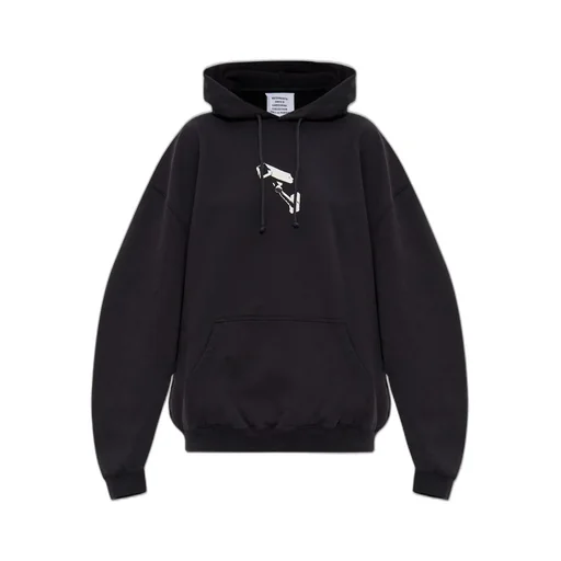 Hoodie With Cctv Camera Print