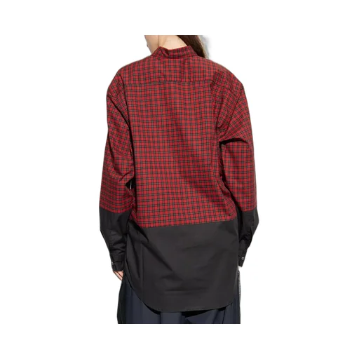 Colorblock Plaid Shirt