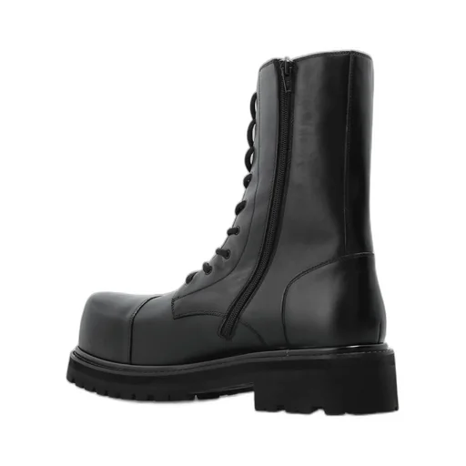 Lace-Up Leather Boots