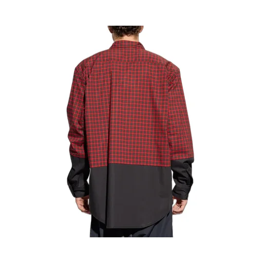 Colorblock Plaid Shirt