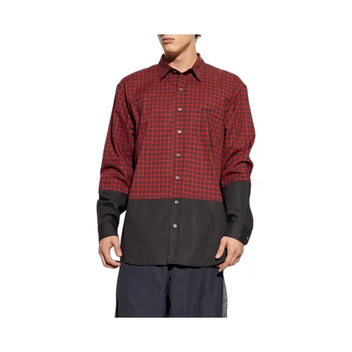 Colorblock Plaid Shirt