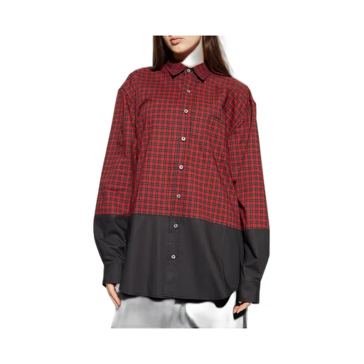 Colorblock Plaid Shirt