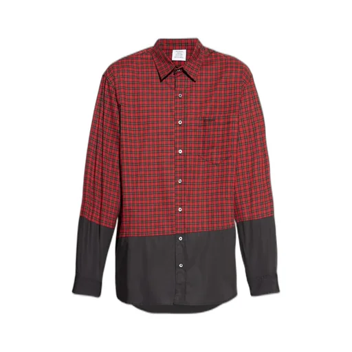 Colorblock Plaid Shirt
