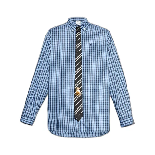 Plaid Button-Down Shirt
