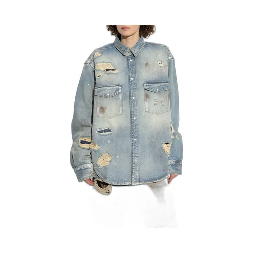 Distressed Denim Shirt