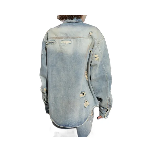 Distressed Denim Shirt