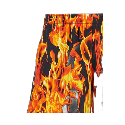 Flame Print Shorts