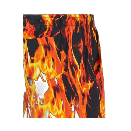 Flame Print Shorts