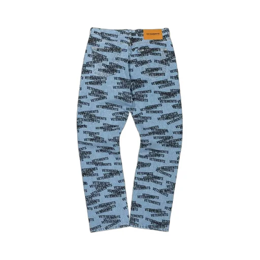 All-Over Logo Print Jeans