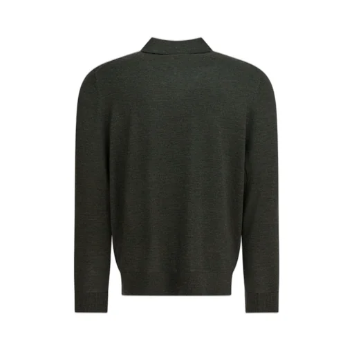 Merino Wool Polo Sweater