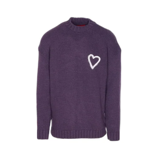 Sweater With Heart Appliqué