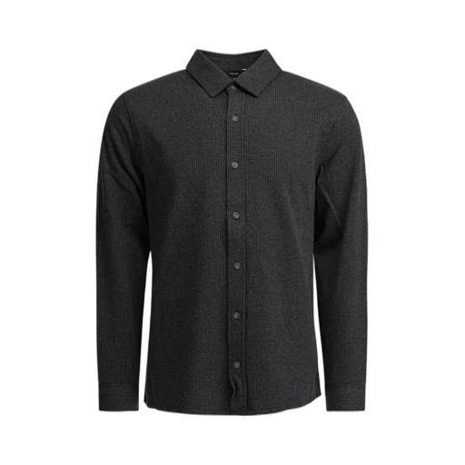 Textured Button-Up Shirt