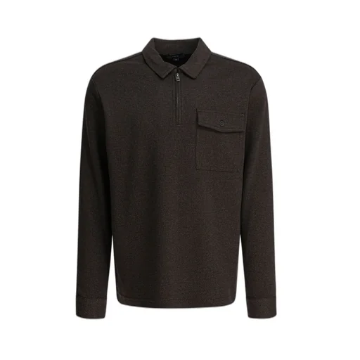 Zip Neck Polo Shirt