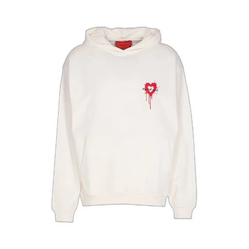 Hoodie With Heart Print