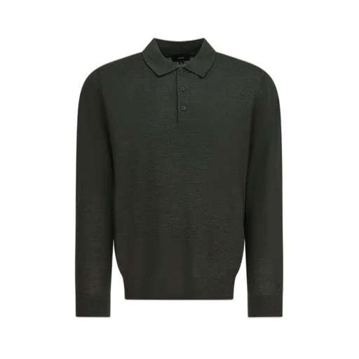 Merino Wool Polo Sweater