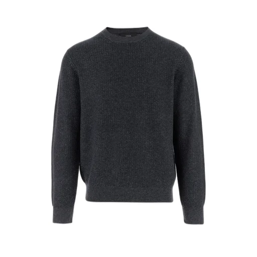 Textured Crewneck Sweater