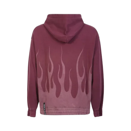 Hoodie With Flame Print