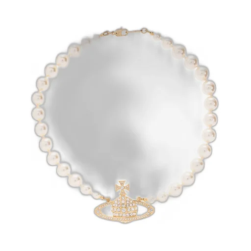 Pearl Necklace With Orb Pendant