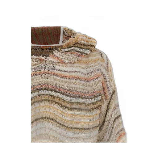 Striped Knit Hoodie