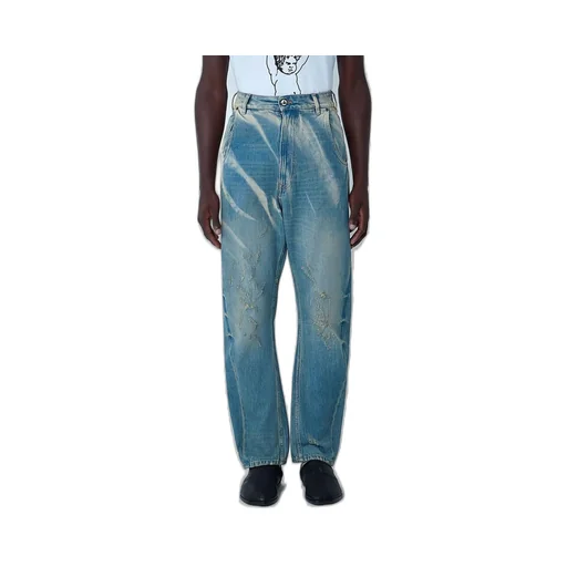 Distressed Wide Leg Jeans