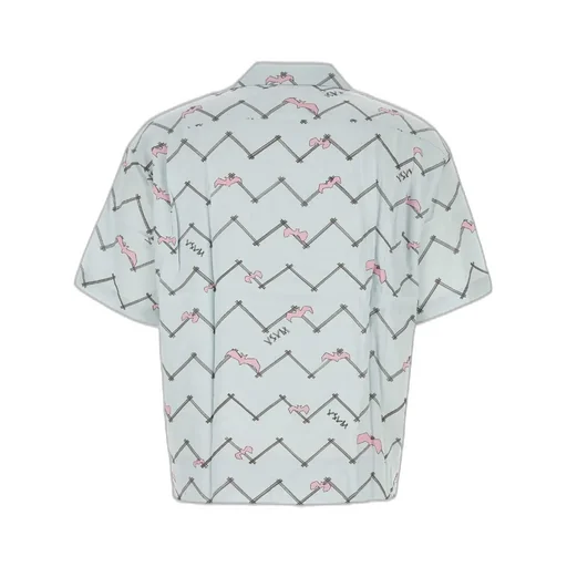 Zig Zag Print Short Sleeve Shirt