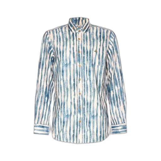 Striped Button-Up Shirt