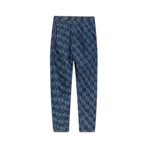 All-Over Logo Print Jeans