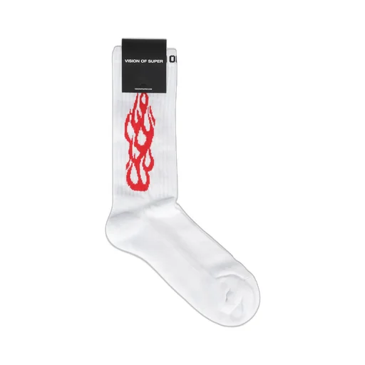 Socks With Flame Print
