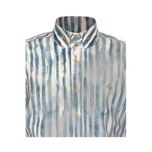 Striped Button-Up Shirt