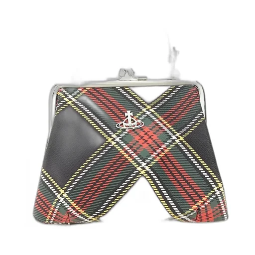 Vivienne Westwood Tartan Kiss Lock Bag