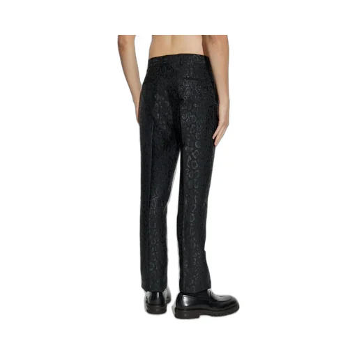 Leopard Jacquard Trousers