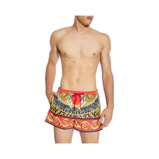 Tiger Print Swim Shorts