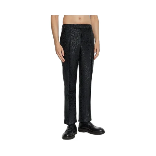 Leopard Jacquard Trousers