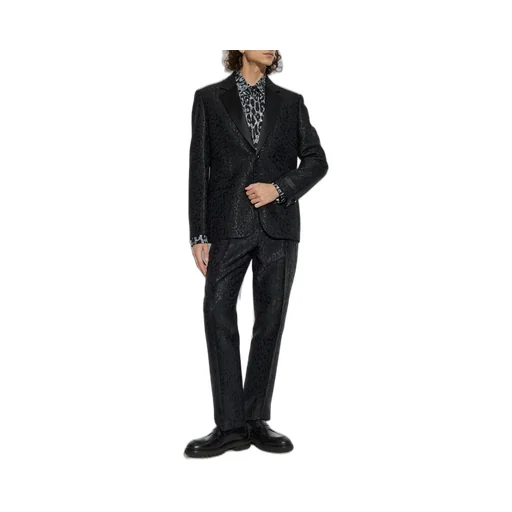 Leopard Jacquard Trousers