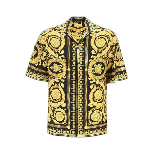 Baroque Print Short Sleeve Shirt