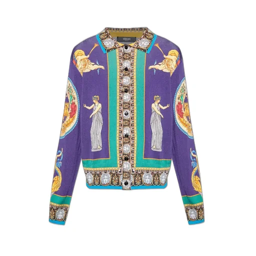 Medusa Renaissance Print Cardigan
