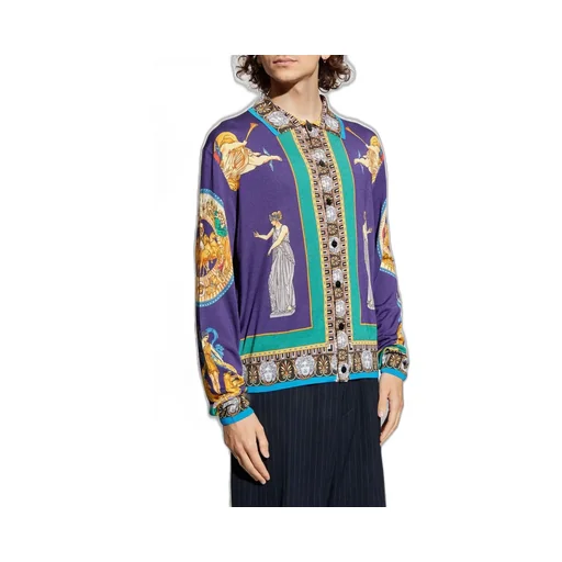 Medusa Renaissance Print Cardigan