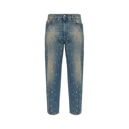 Embellished Straight Leg Jeans