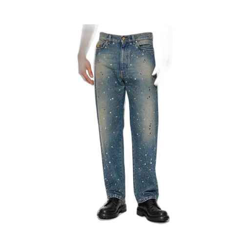 Embellished Straight Leg Jeans