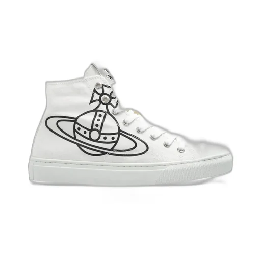 High-Top Sneakers With Orb Print