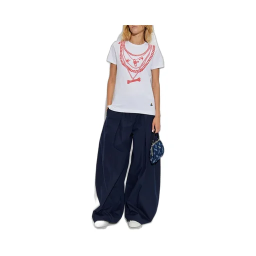 T-Shirt With Chain Print
