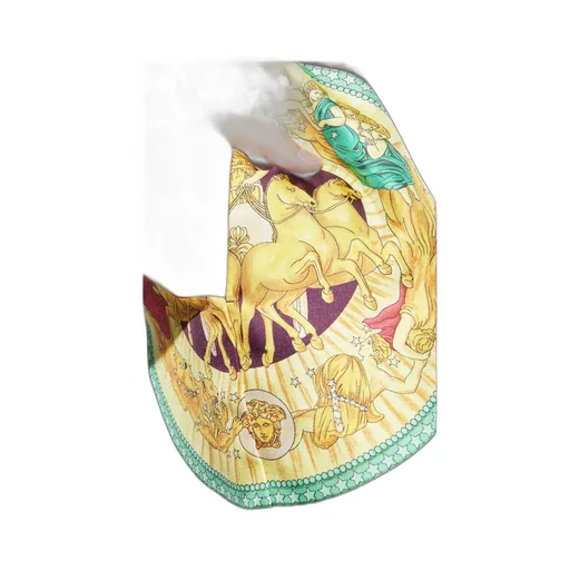 Medusa Print Silk Shorts