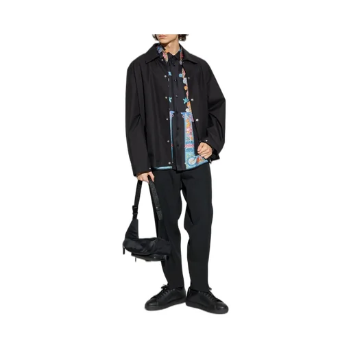 Medusa Print Silk Shirt