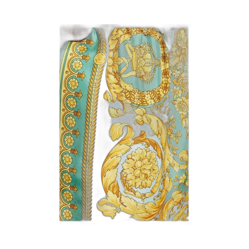 Baroque Print Silk Shorts