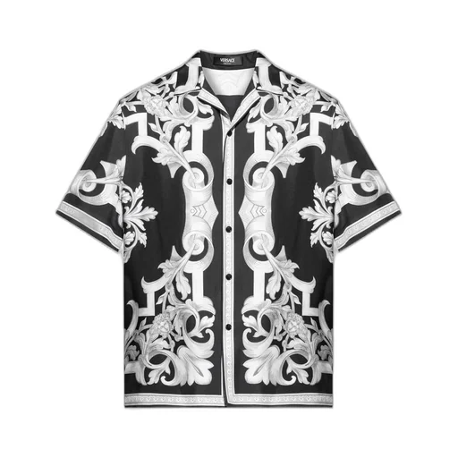 Baroque Print Short Sleeve Shirt