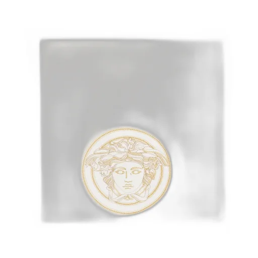 Medusa Embroidered Cotton Napkin